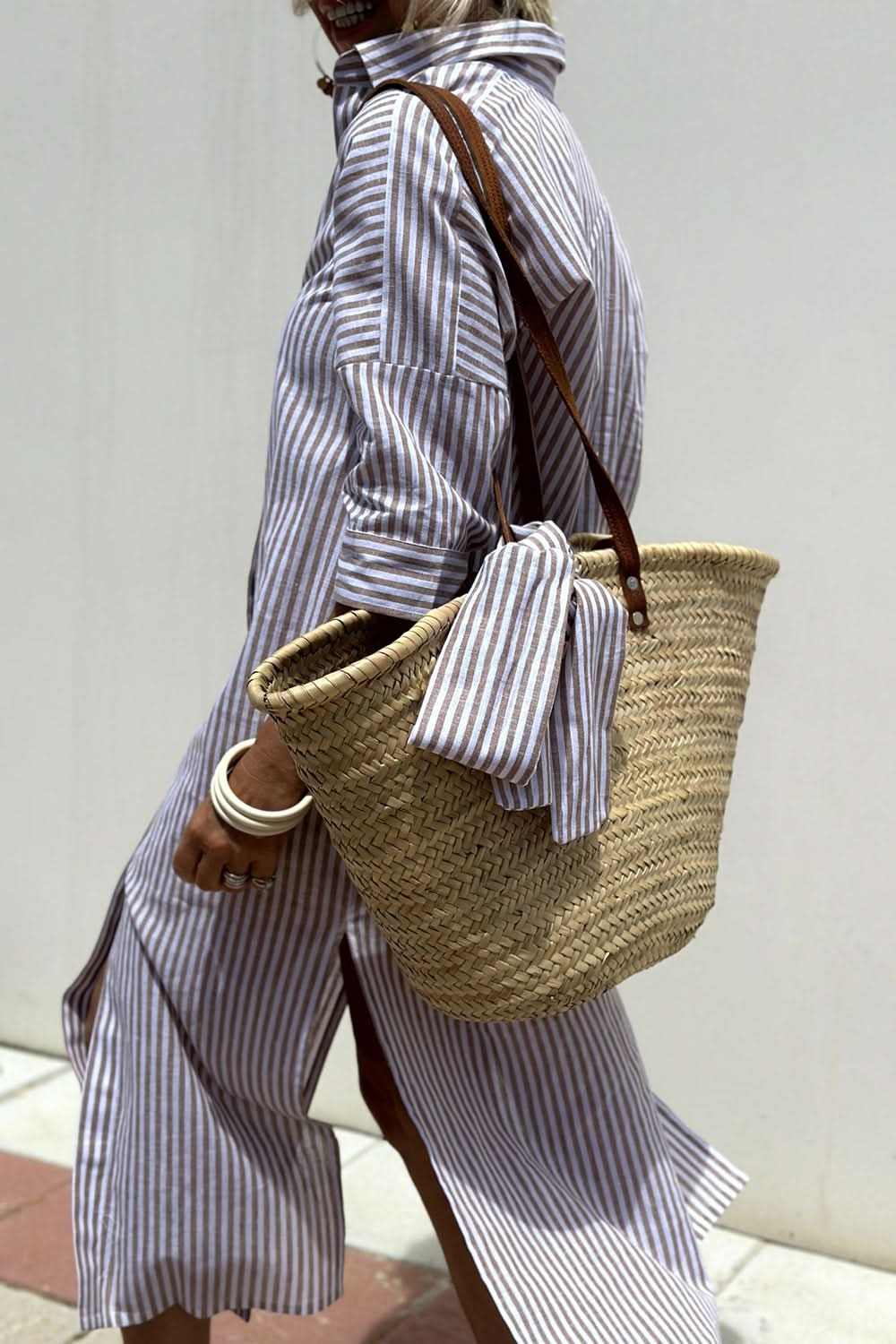 Chic button-up dress with sleeves - Love Salve